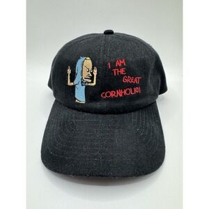 Vintage Beavis Butt Head Cornholio Snapback Hat MTV 90s Cap Embroidered
